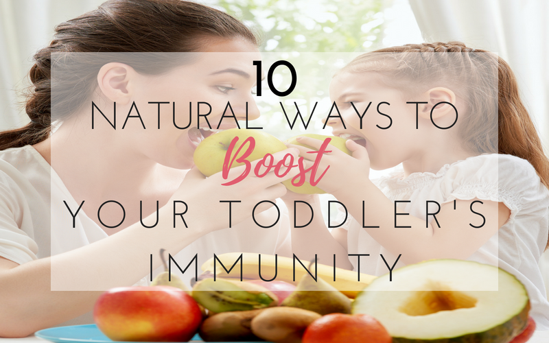 Check out these 10 natural ways you can help boost your toddler's immunity and keep them happy and healthy all year long!