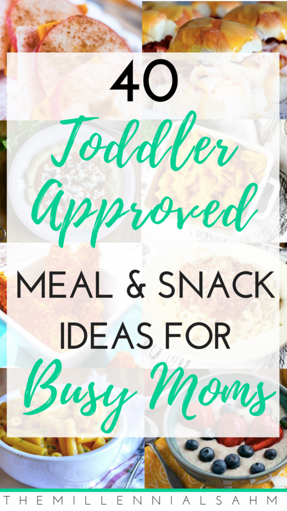 As a busy mom, mealtime can be stressful - especially if you have toddlers. Thankfully it doesn't have to be! Here are over 40 toddler meal ideas for busy moms that toddlers will love!