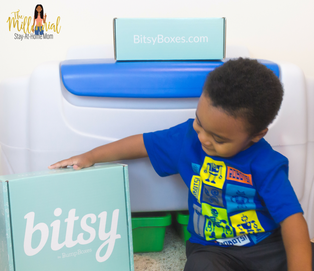 As much as I'd love to create Pinterest worthy activities for my oldest, I simply don't have the time with a newborn. Then I learned about the Bitsy Box!