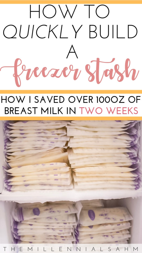 Struggling to build your freezer stash? Check out the exact method I used to save over 100oz of milk in two weeks!