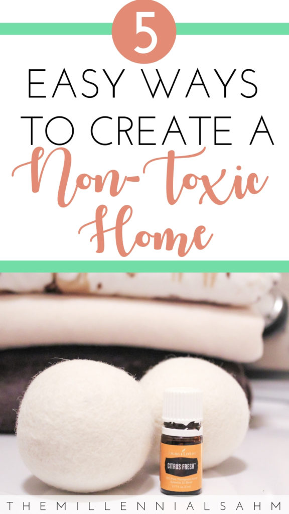 Ready to ditch the toxic items in your home and start the journey of non-toxic living? Check out 5 easy ways to create a non-toxic home!
