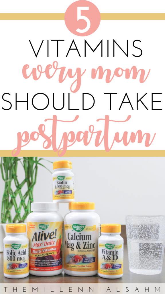 Having a baby can be tough on mom's immune system. So check out these five essential vitamins that every mom should take postpartum to speed up recovery.