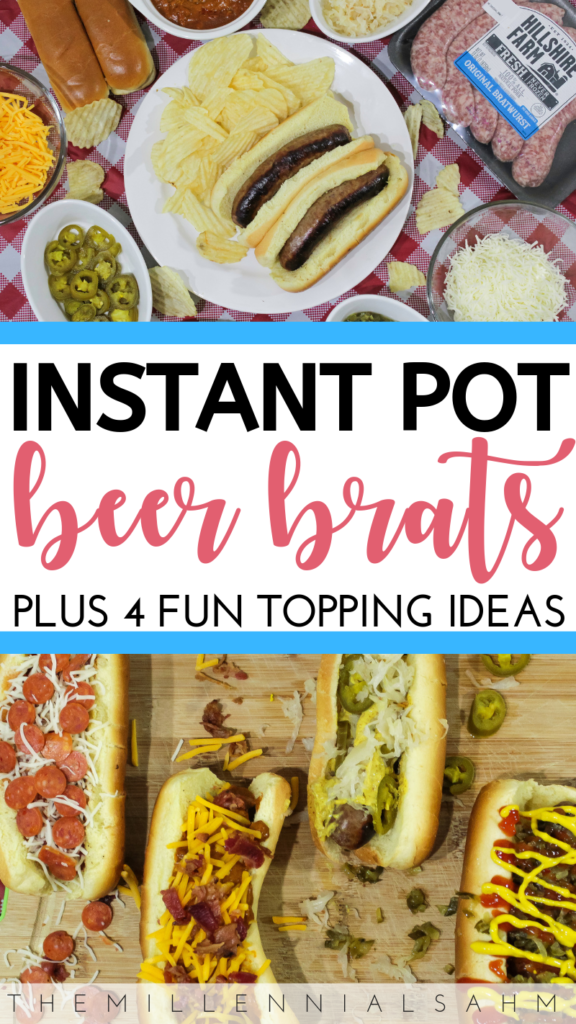 These Instant Pot Beer Brats make the perfect budget-friendly, week-night summer meal - and the best part? No slaving over a hot grill!