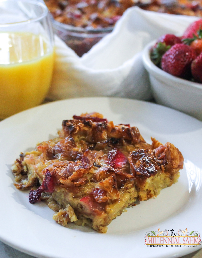 This super easy,  overnight French Toast Casserole is a delicious, decadent breakfast that you can make ahead and enjoy in the morning!