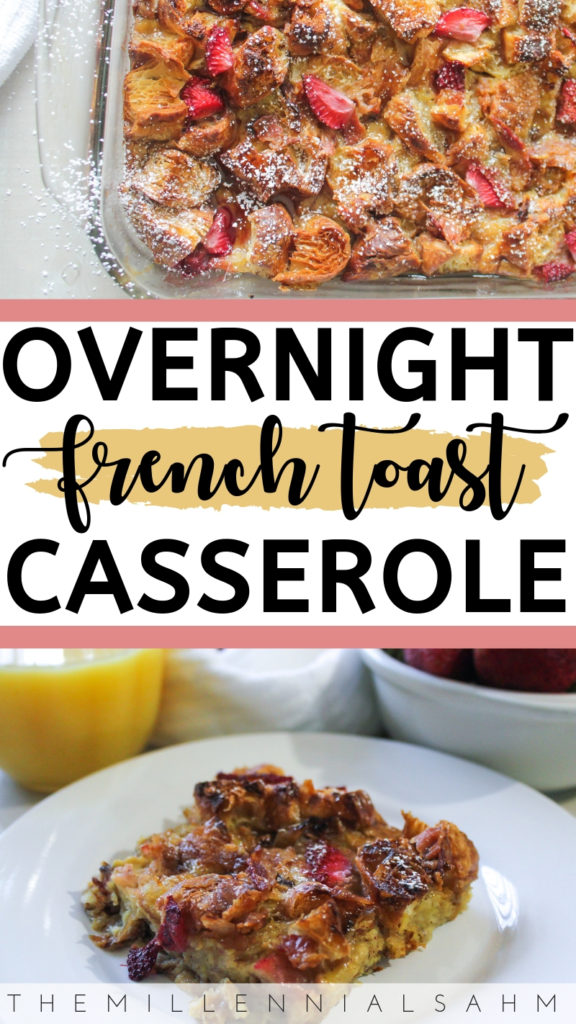 This super easy, overnight French Toast Casserole is a delicious, decadent breakfast that you can make ahead and enjoy in the morning!