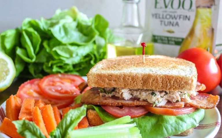 Lemon Basil Tuna BLT (Easy Lunch Recipe)