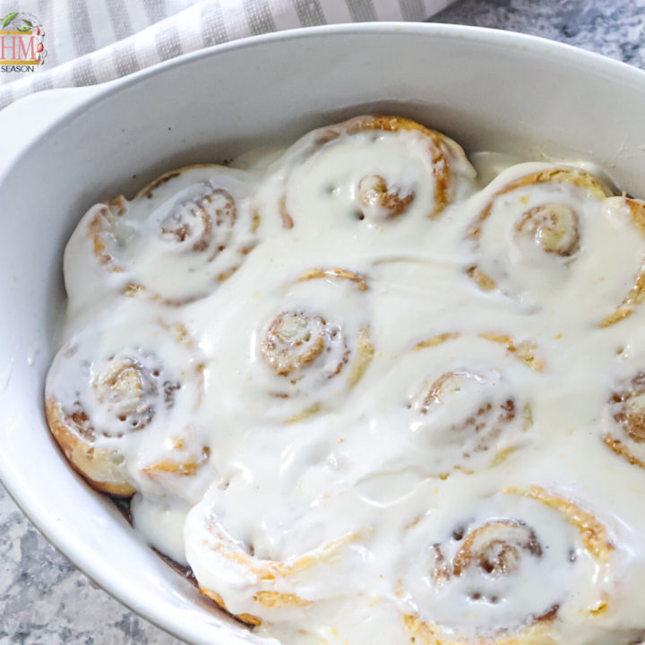Easy Puff Pastry Cinnamon Rolls with Cream Cheese Icing
