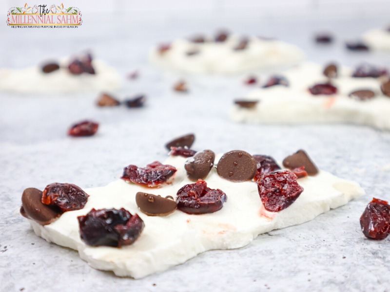 Frozen Yogurt Bark with Dark Chocolate and Cranberries is the perfect, indulgent sweet treat minus all the unnecessary added sugar.