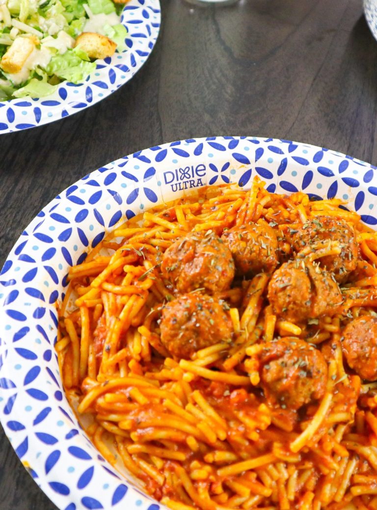 Instant Pot Spaghetti with Meatballs – Cheddar Ranch Style