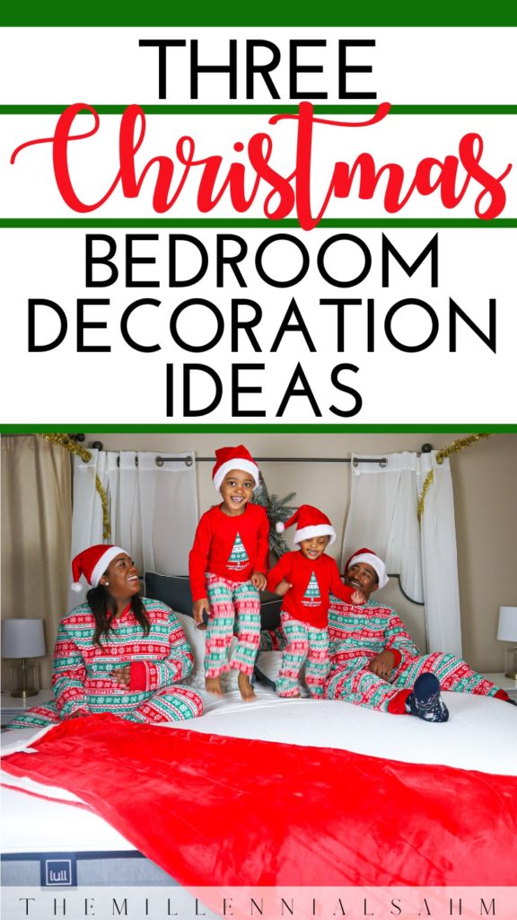 Christmas time is officially here! #ad With the help of the Lull Mattress and these three easy bedroom Christmas decoration ideas, you can add a little Christmas cheer to any bedroom!