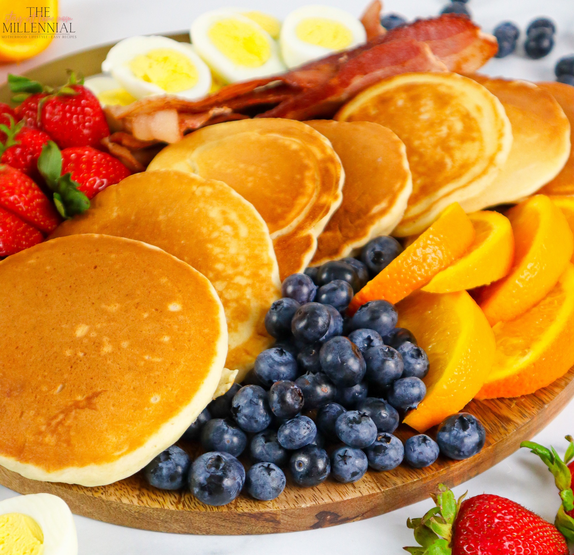 This easy, delicious Pancake Breakfast Charcuterie Board is perfect for a quick Saturday morning breakfast.