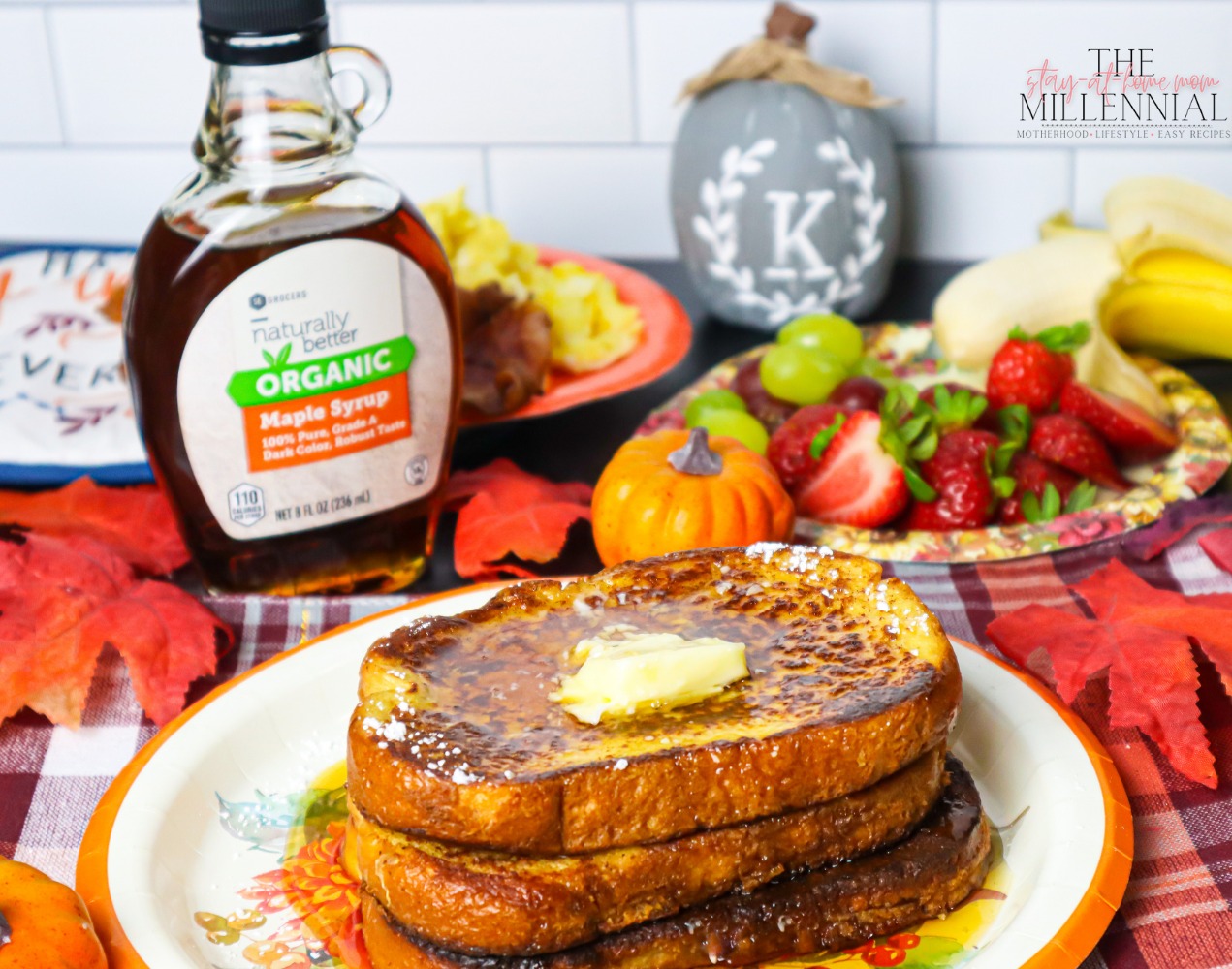 This Pumpkin French Toast is made without the pumpkin puree and is the perfect breakfast to enjoy during those cool and cozy Fall mornings.