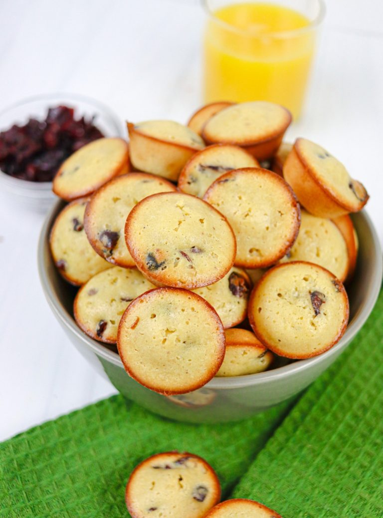 Mini Orange-Cranberry Muffins
