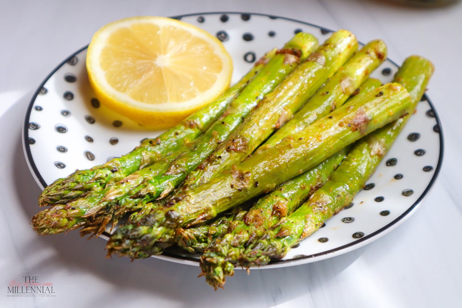 This five-minute air fryer asparagus is absolutely delicious and is one of my favorite quick and easy sides to make.