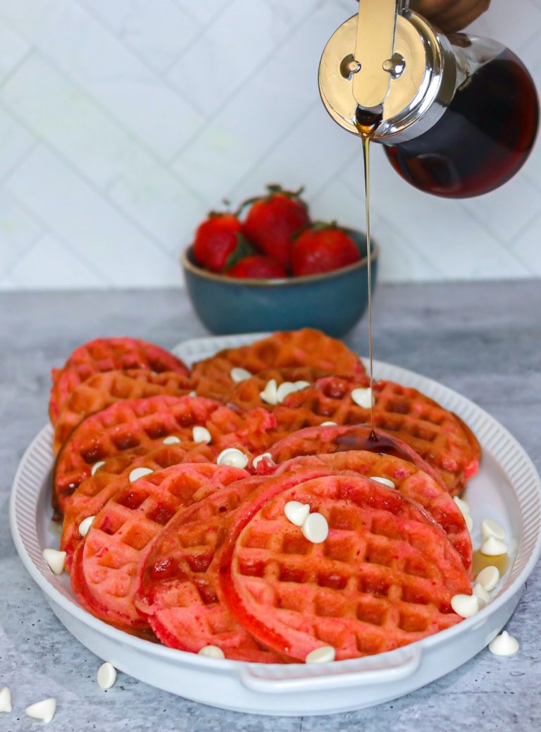 Easy Valentines Day Waffles (Only Five Ingredients)