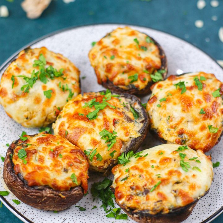 Air Fryer Stuffed Mushrooms