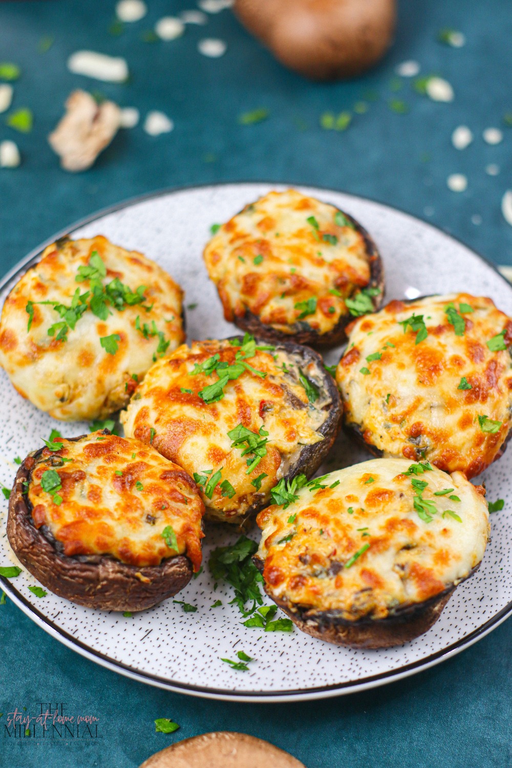 Air Fryer Stuffed Mushrooms