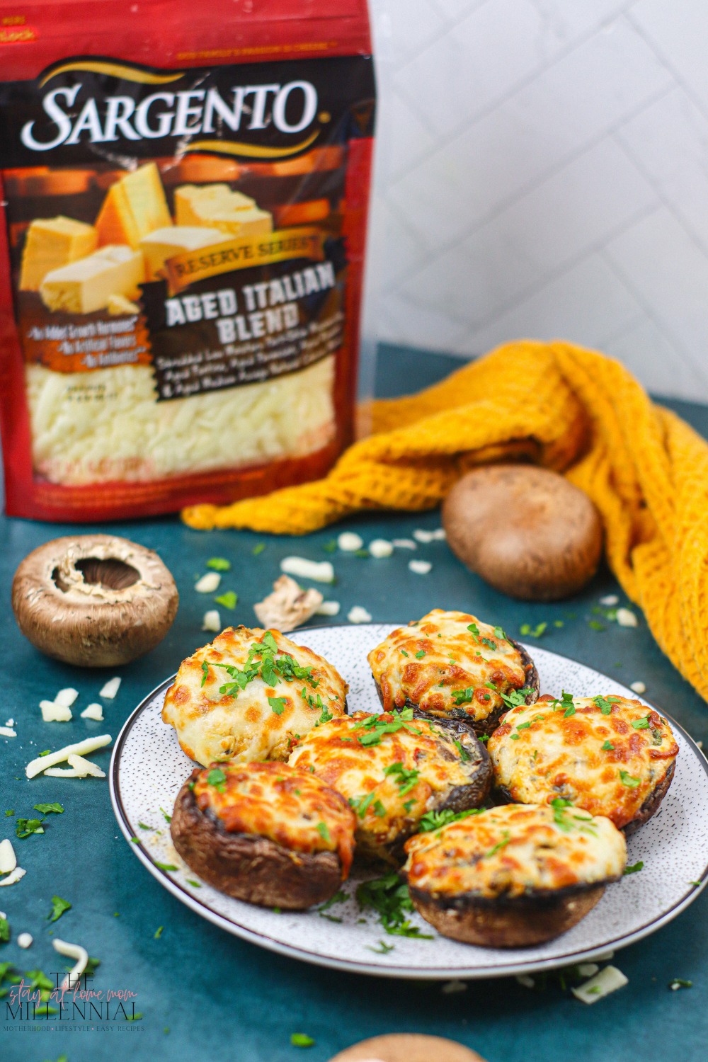 Air Fryer Stuffed Mushrooms