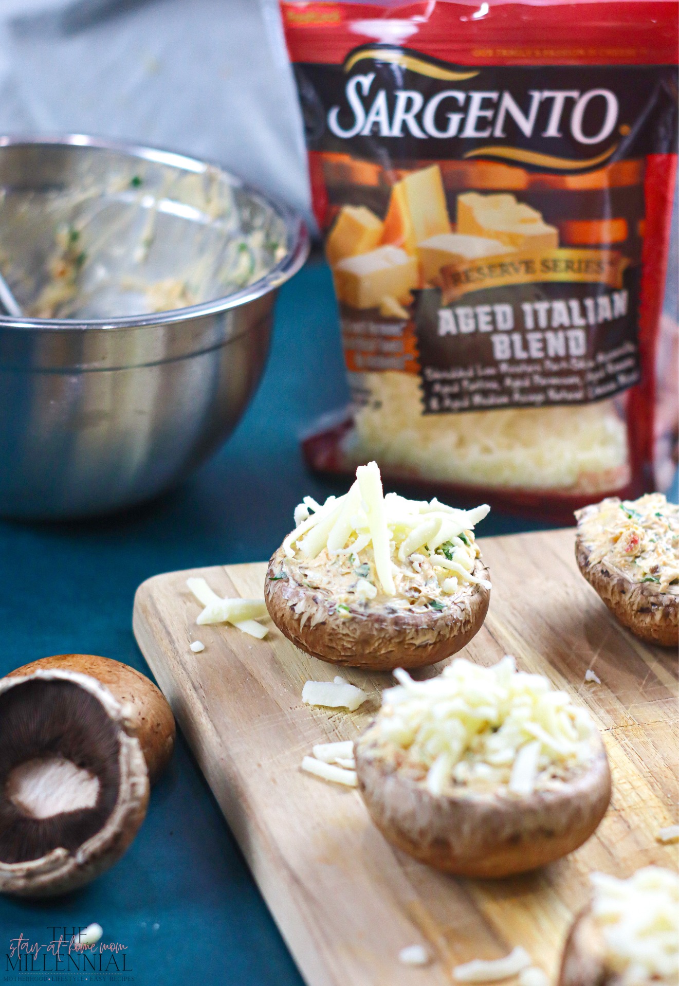 Air Fryer Stuffed Mushrooms