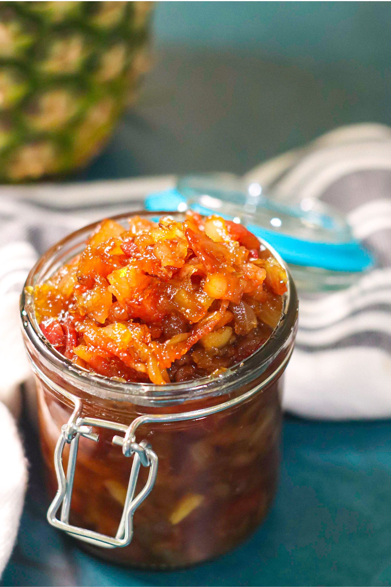 Bacon Jam is such a versatile and delicious spread and the addition of pineapple adds a pleasant richness to this savory jam. 