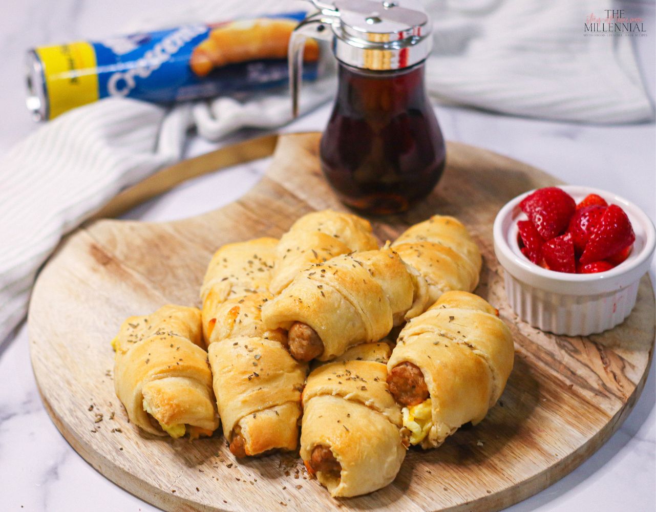 These breakfast roll ups are an easy back-to-school breakfast and can be prepped the night before and made in the oven or the air fryer.