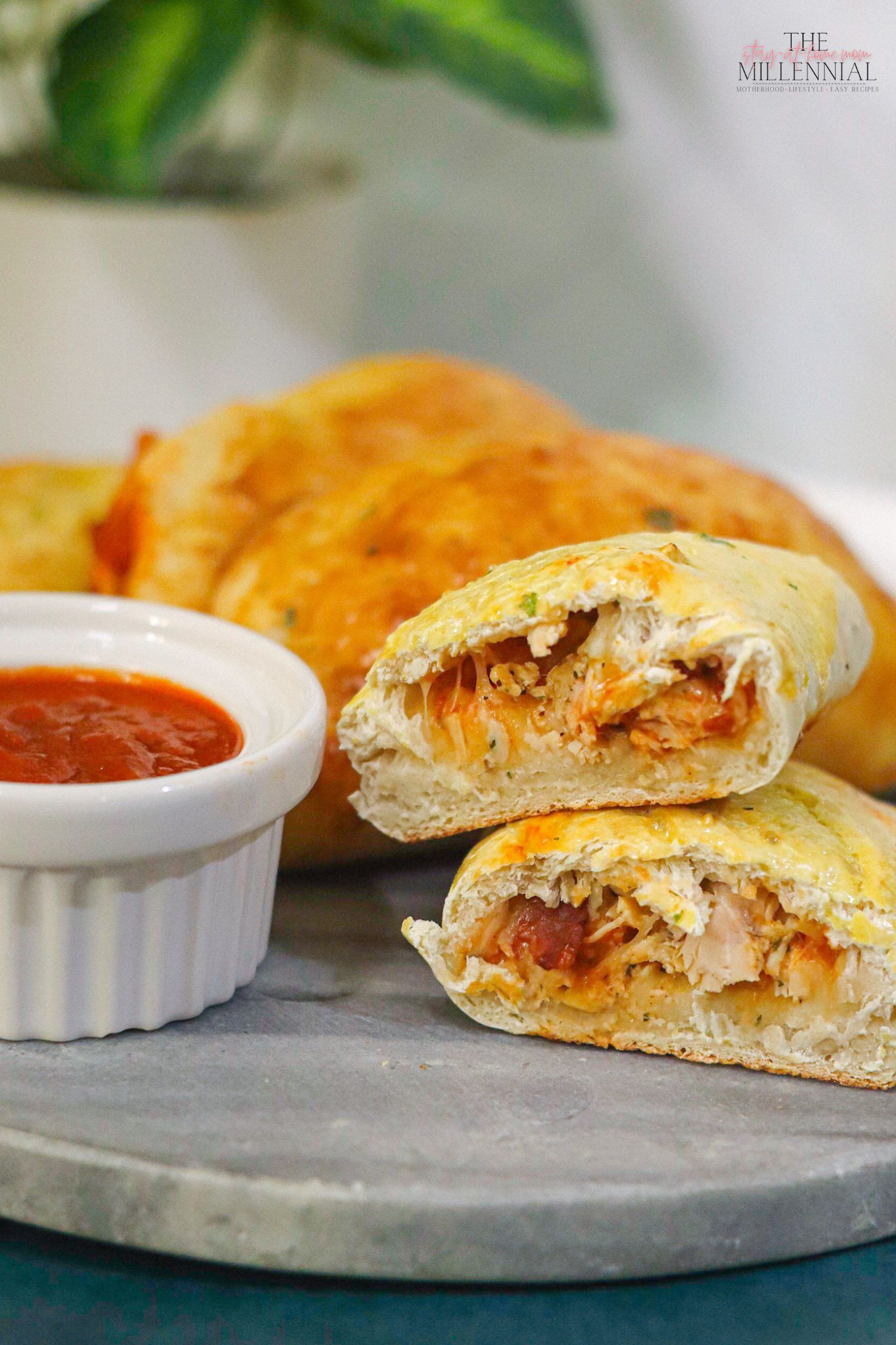 This easy calzone recipe features a delicious combination of chicken, bacon, and ranch flavors and is a great way to mix things up for your next family pizza night!