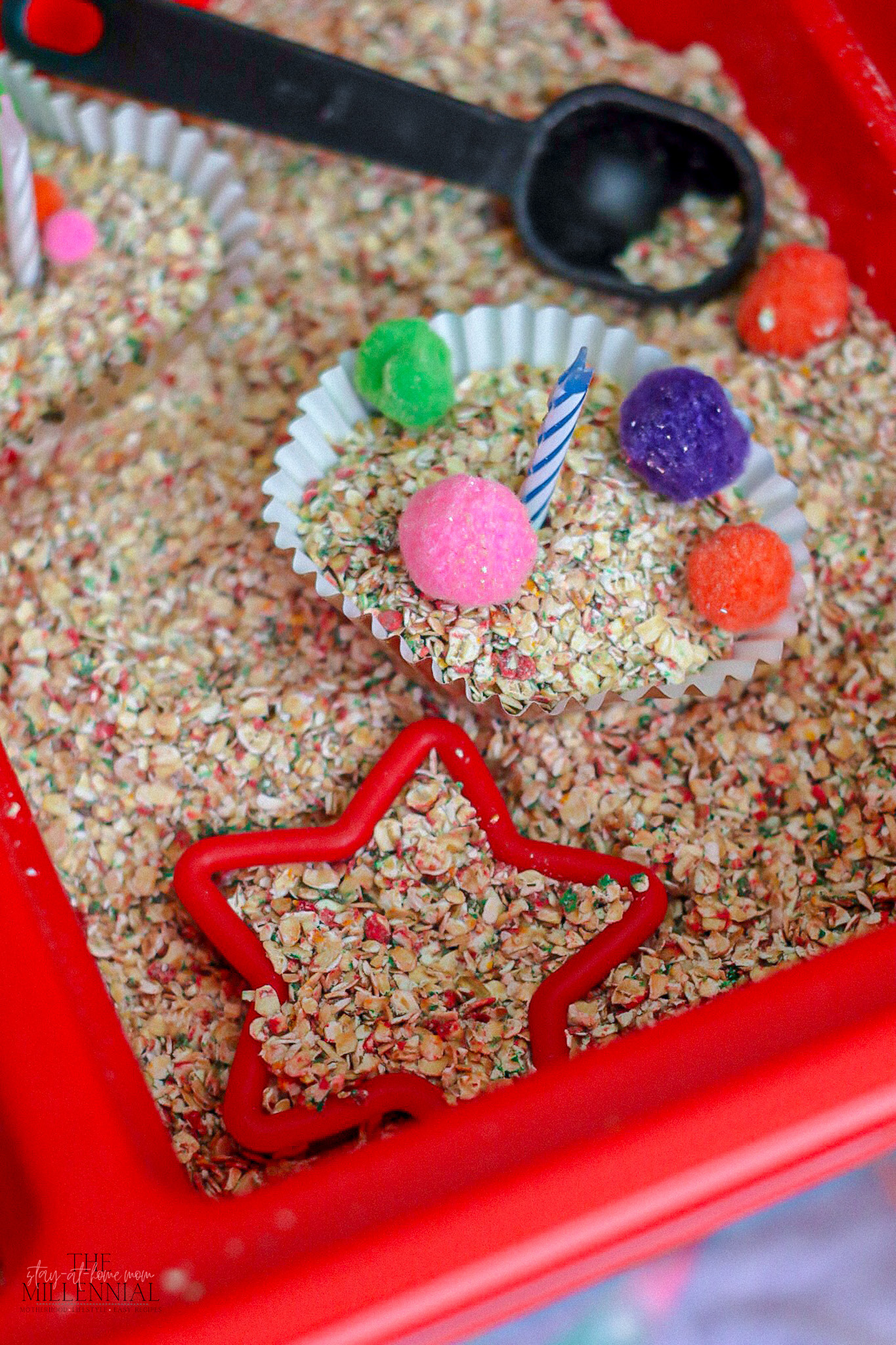 Sensory play has become a daily part of our morning routine and this cupcake bakery-themed sensory table is perfect for your little learner!