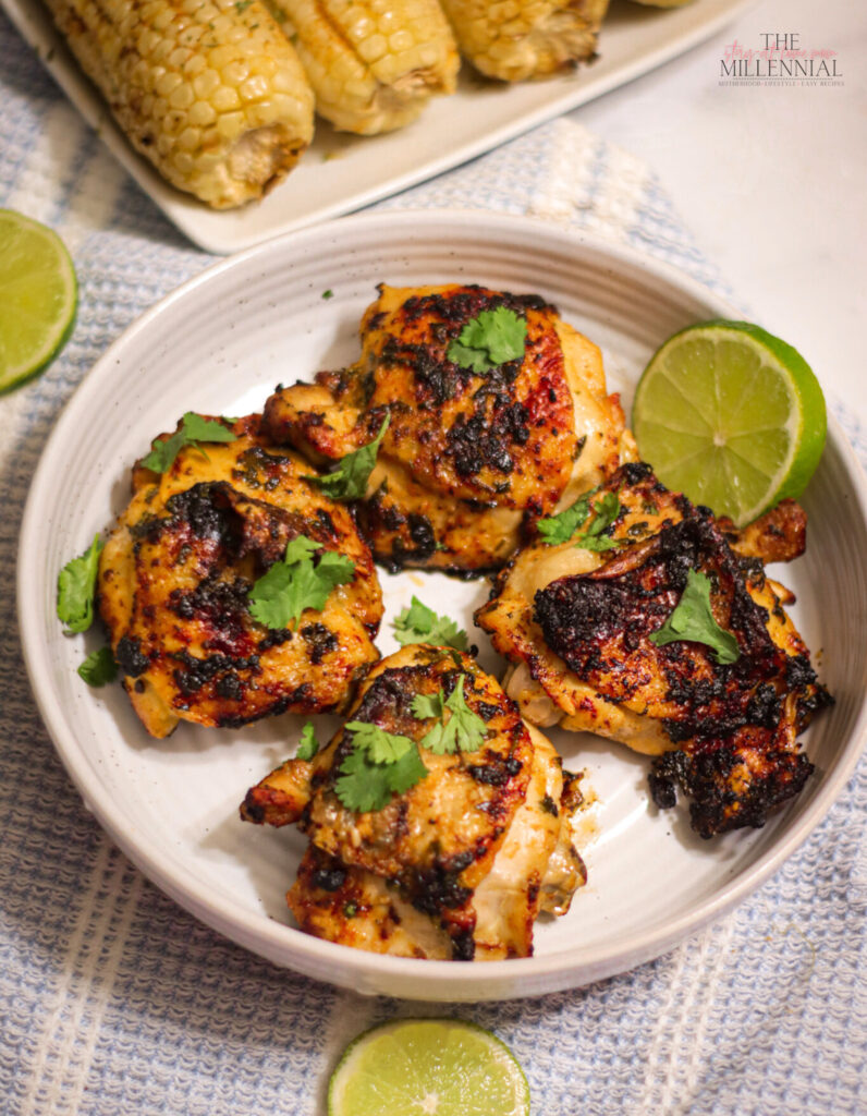 This yummy cilantro lime chicken recipe is perfect for a quick and easy dinner solution and can be whipped up in no time in the air fryer.