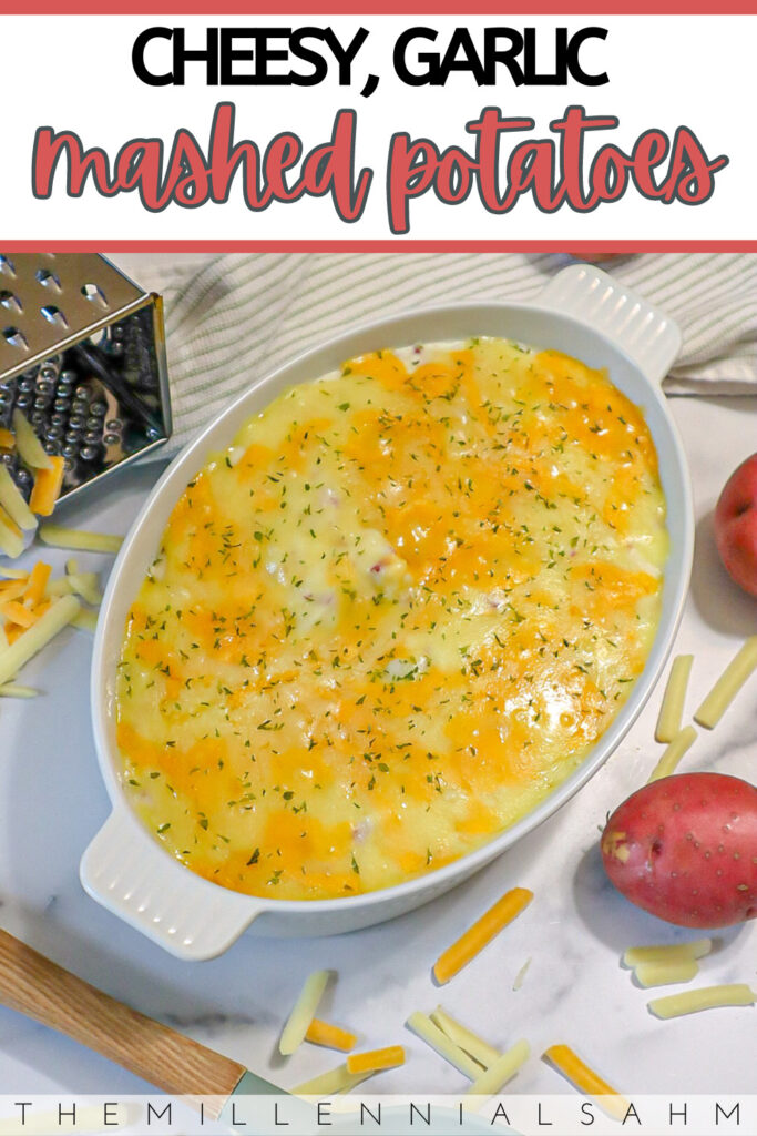 These easy, cheesy garlic mashed potatoes are the perfect side dish for any meal and can be whipped up in less than 30 minutes.