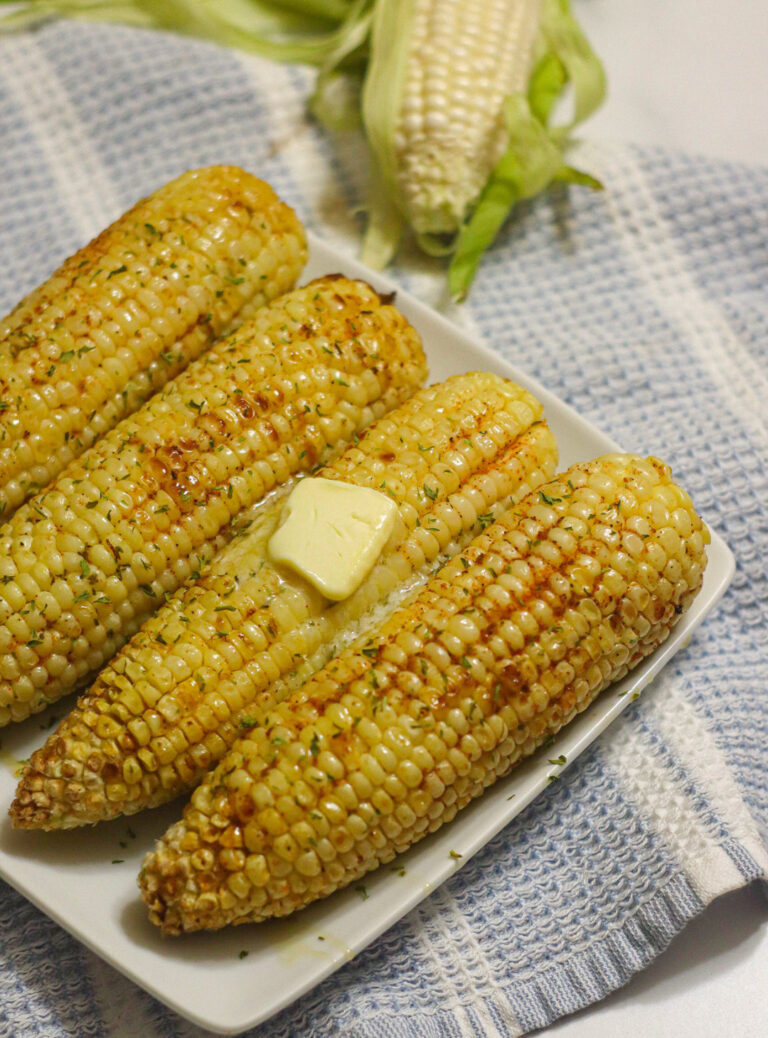 Air Fryer Corn On The Cob with Honey Butter