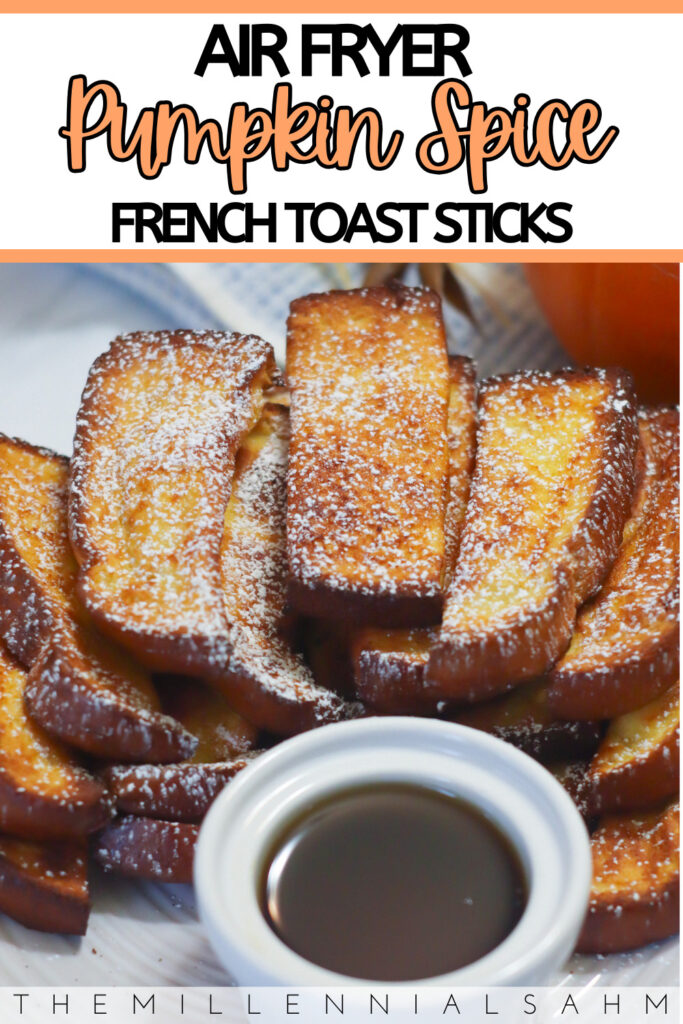 These air fryer pumpkin spice french toast sticks are perfect if you are looking for an easy, festive breakfast to enjoy this Fall.