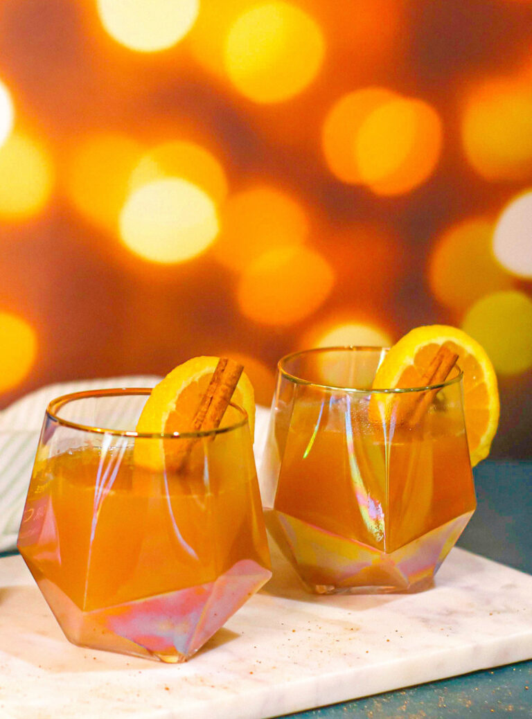 This homemade apple cider has the perfect amount of sweetness and spice and is a must at your next holiday gathering!