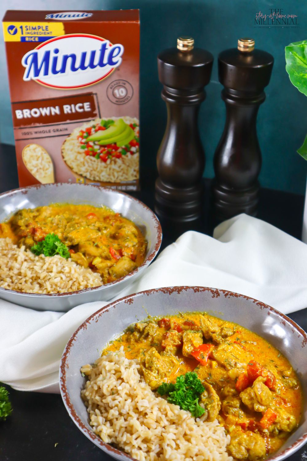 These delicious Coconut Curry Chicken Rice Bowls are rich in flavor and the perfect quick and easy dinner solution or meal prep idea!