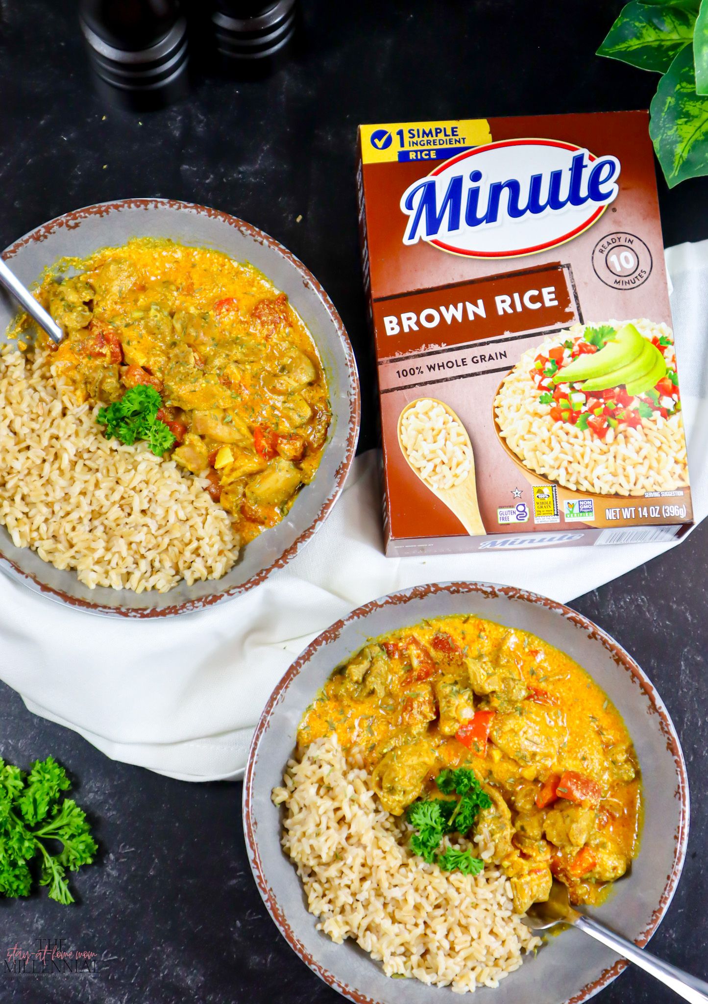 These delicious Coconut Curry Chicken Rice Bowls are rich in flavor and the perfect quick and easy dinner solution or meal prep idea!