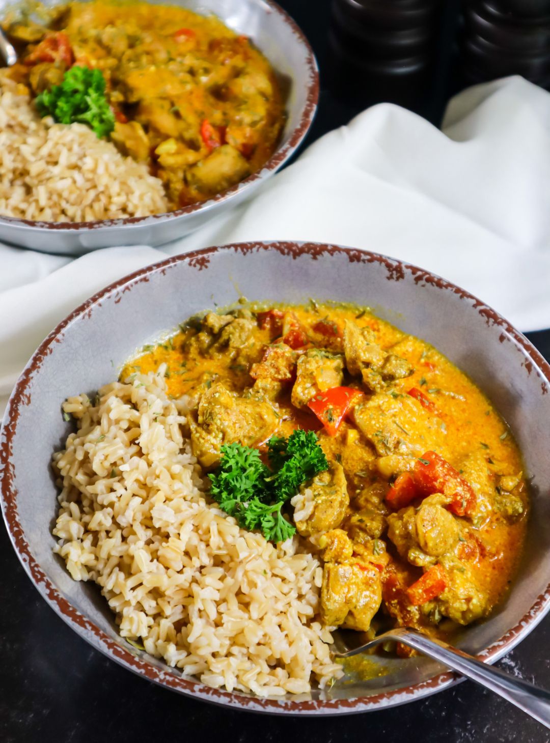 Coconut Curry Chicken Rice Bowls