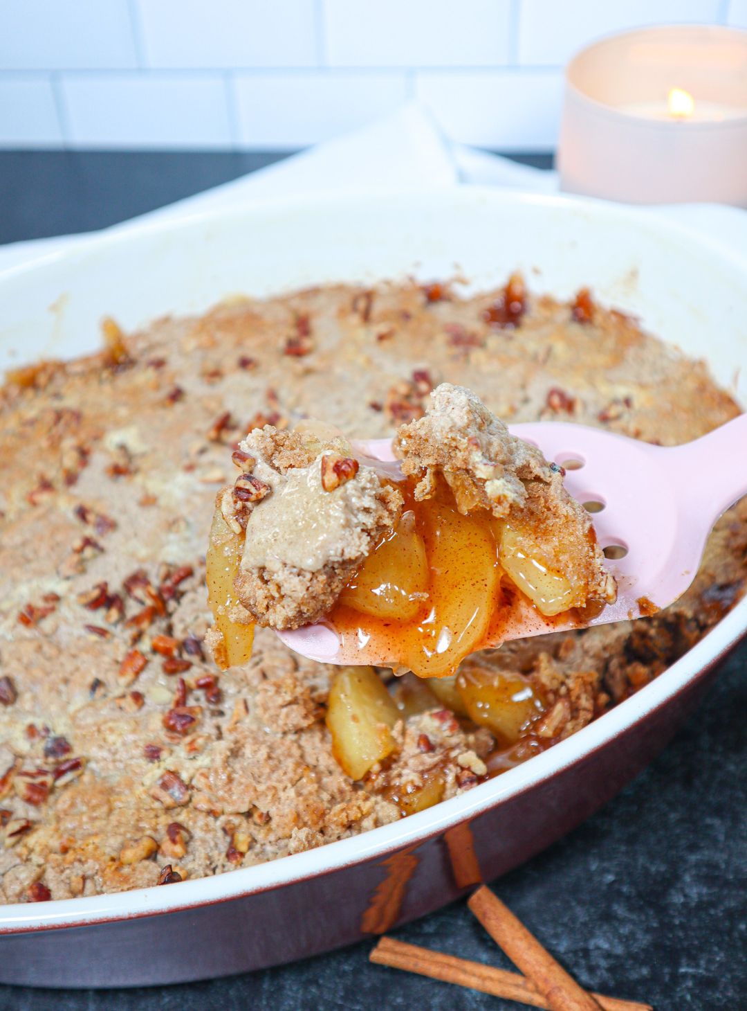 Apple Dump Cake: The ultimate fall treat! With just a few ingredients and minimal effort, you can easily create this cozy autumn dessert.