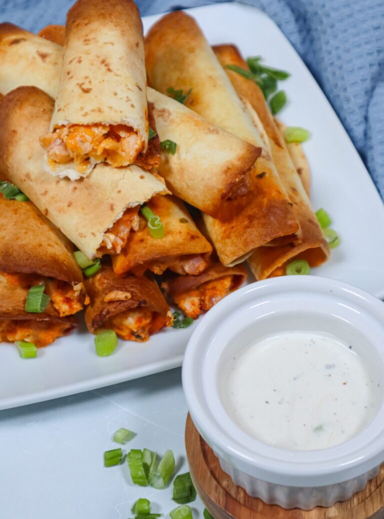 Buffalo Chicken Taquitos (An Easy Air Fryer Recipe)