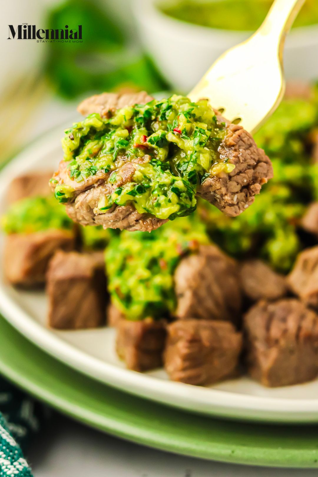 These chimichurri steak bites are proof that all you need are a few simple ingredients to whip up a dinner that feels special.
