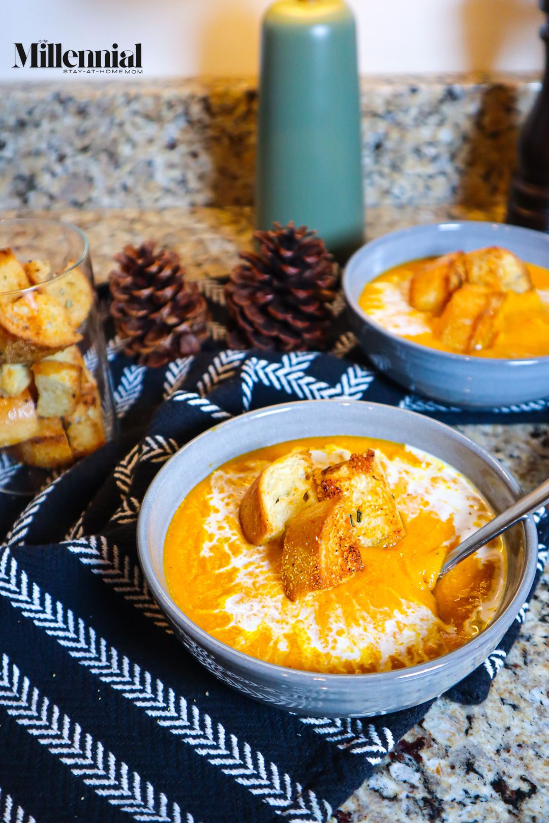 Kick off soup season with this creamy butternut squash soup recipe! It's a simple, family-friendly recipe that everyone will love!