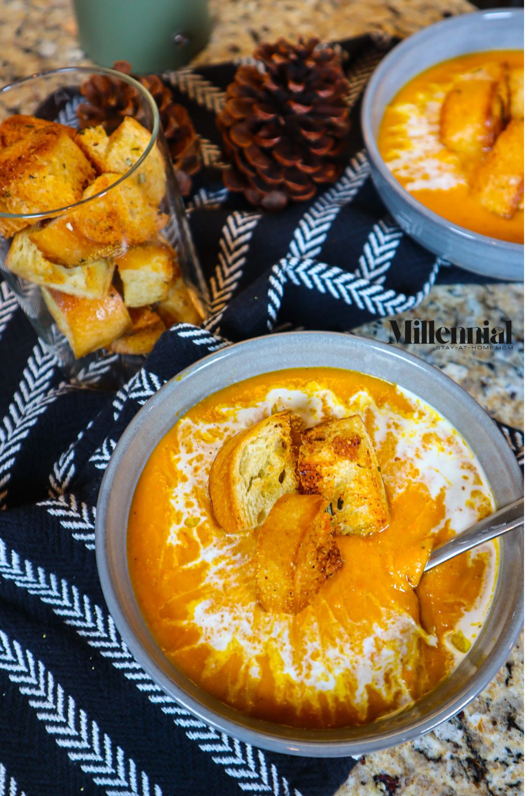 Kick off soup season with this creamy butternut squash soup recipe! It's a simple, family-friendly recipe that everyone will love!