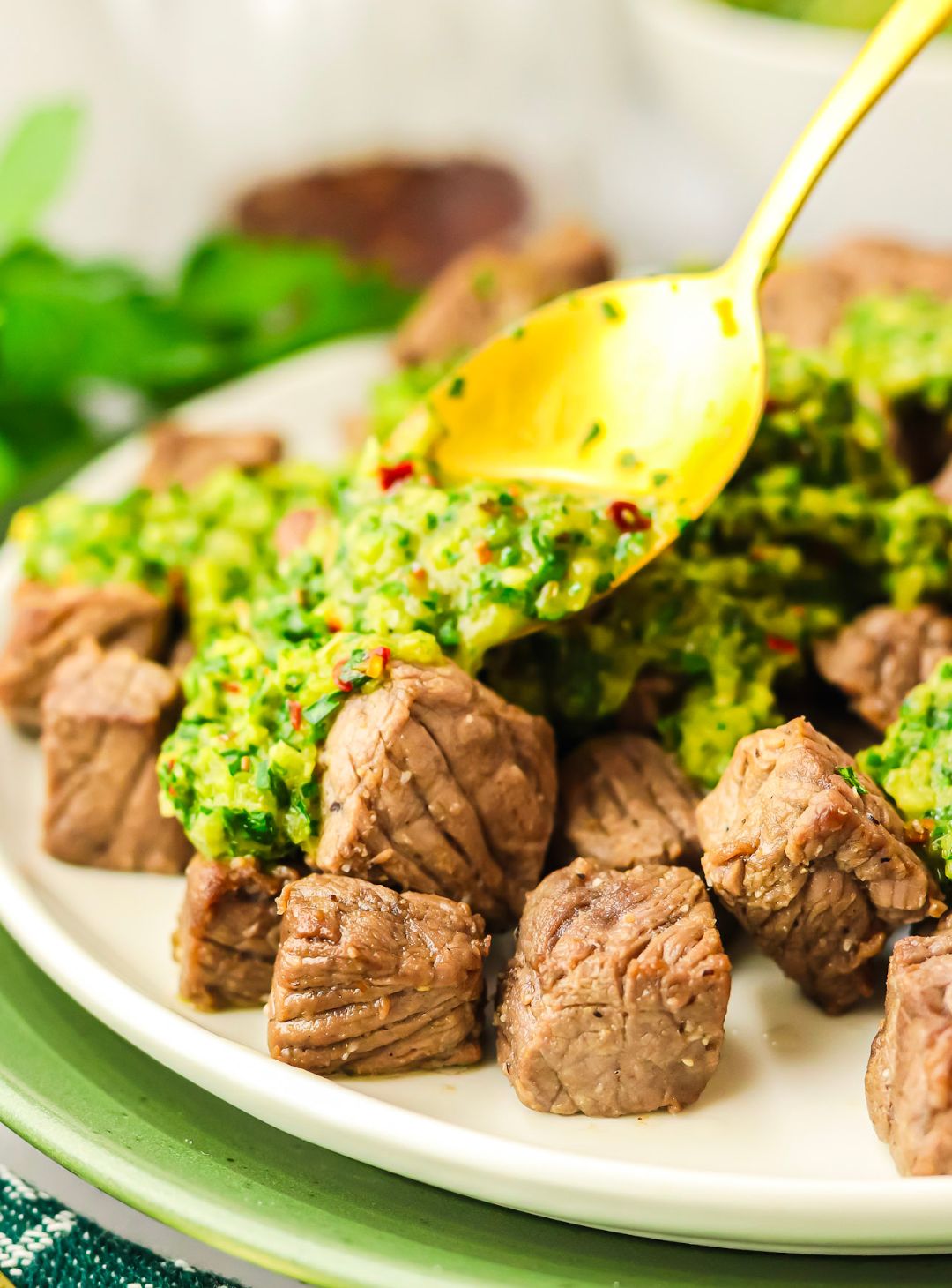 Chimichurri Steak Bites