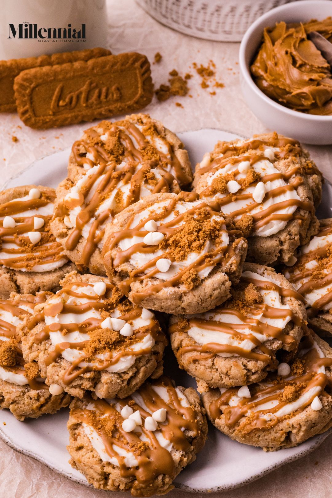 These Biscoff Butter Cookies are soft, chewy, and loaded with that signature caramelized cookie flavor in every bite.